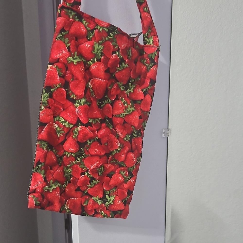 Handmade Red Strawberry Crossbody Bag